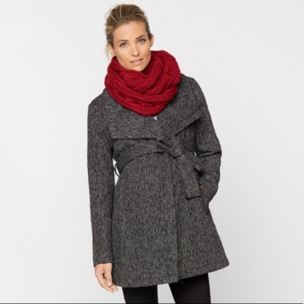 A Pea in The Pod Maternity Wool Wrap coat small